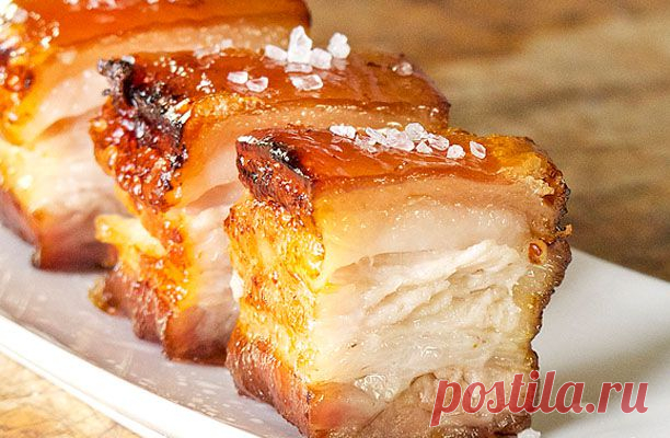 Сало, запеченное в духовке - пошаговый рецепт приготовления с фото