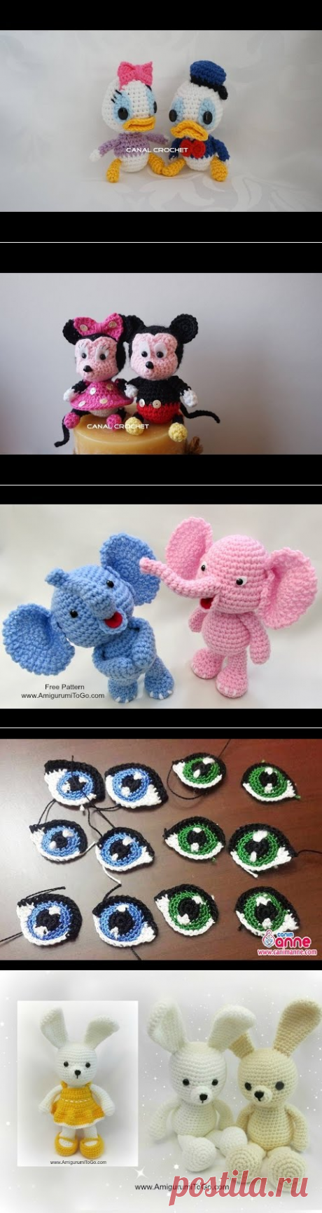 Donald y Daisy amigurumi tutorial - YouTube