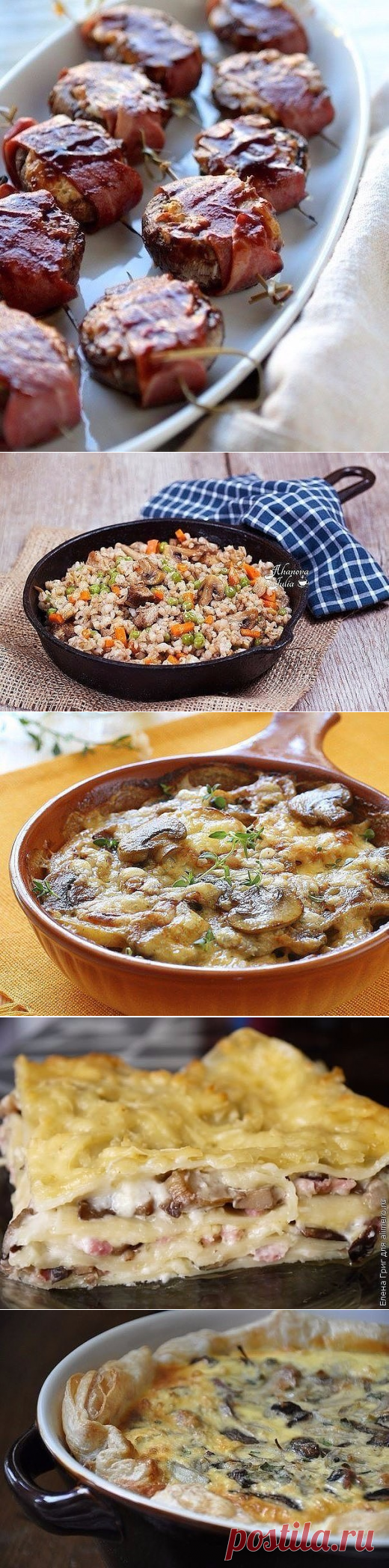 25 рецептов с грибами