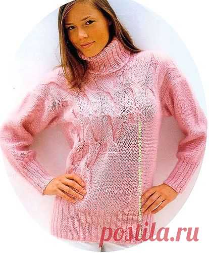 Пуловер спицами ...от Let's knit.