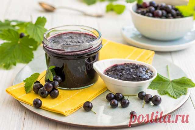 Черная смородина с сахаром на зиму — простой рецепт без варки - 1000.menu