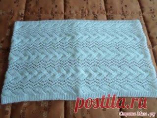 АЖУРНЫЙ СНУД СПИЦАМИ