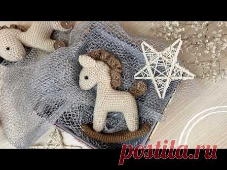 🗯️ЛОШАДКА🦄-🐴КАЧАЛКА крючком🎄⚡️часть 2.