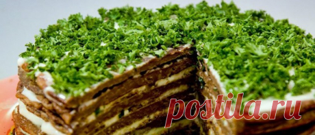 Вкусный и нарядный печеночный торт — Вкусные рецепты