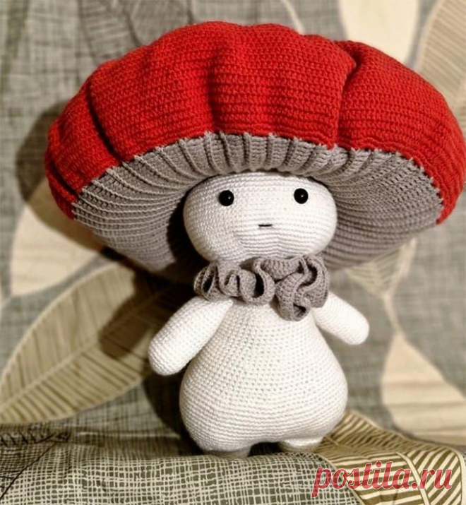 Mushroom Guy крючком. Амигуруми схемы и описания. Автор: Terlanova | IRINELY.ART