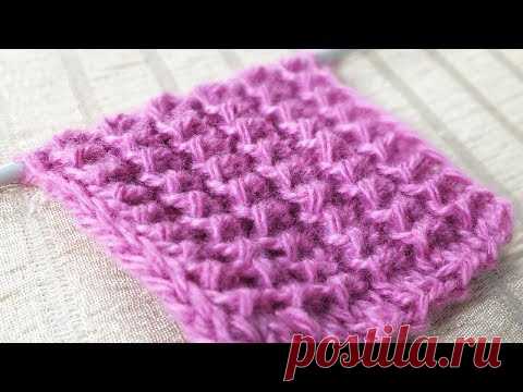 ✔АМЕРИКАНСКАЯ РЕЗИНКА |ПРОСТАЯ И КРАСИВАЯ РЕЗИНКА СПИЦАМИ