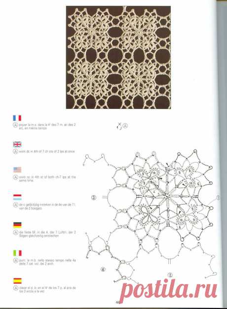 Уникальная книга по вязанию из серии DMC. Creations Crochet D'or (В исходном размере).
