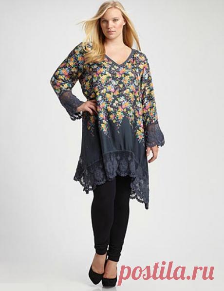 Коллекция одежды в стиле бохо-шик для полных модниц от Johnny Was. Весна-лето 2012