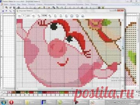 Создание схемы вышивки по простой картинке.