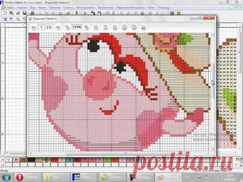 Создание схемы вышивки по простой картинке.