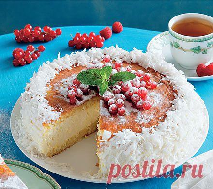 Апельсиново-творожный торт с кокосовой стружкой » Жрать.ру