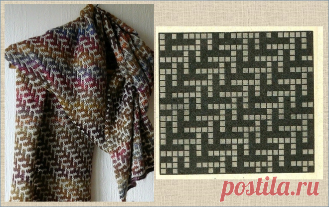 Палантин на любой вкус - от ажура до жаккарда - 20 моделей с подборкой схем - вязание спицами | МНЕ ИНТЕРЕСНО | Яндекс Дзен