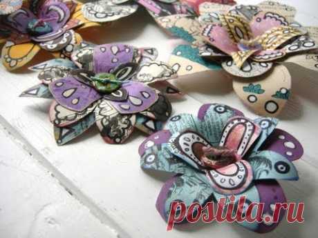 How to Make Recycled Paper Flowers