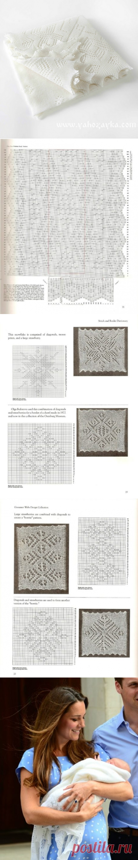 Плед для новорожденного спицами схема.  Красивый плед на выписку спицами | Я Хозяйка