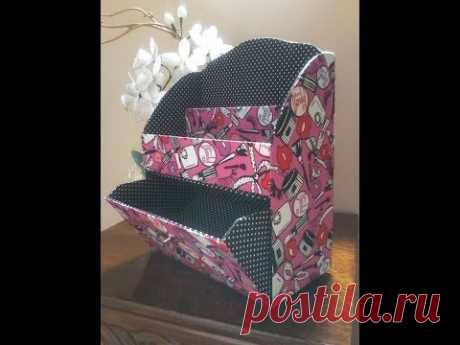 ▶ Porta Maquiagem Cartonagem - YouTube