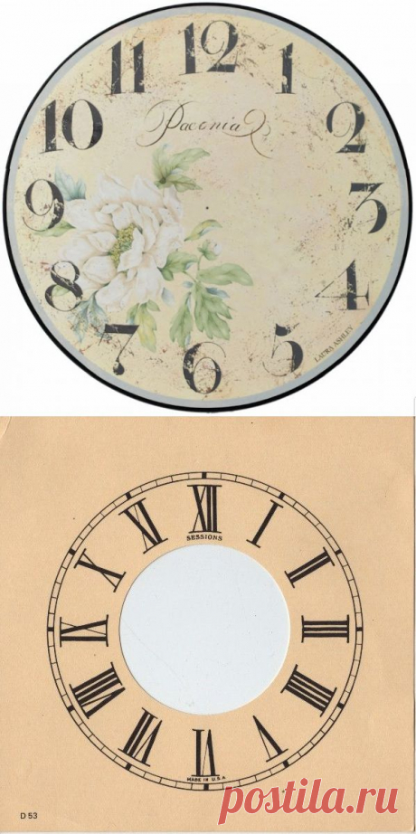 Циферблаты часов для творчества