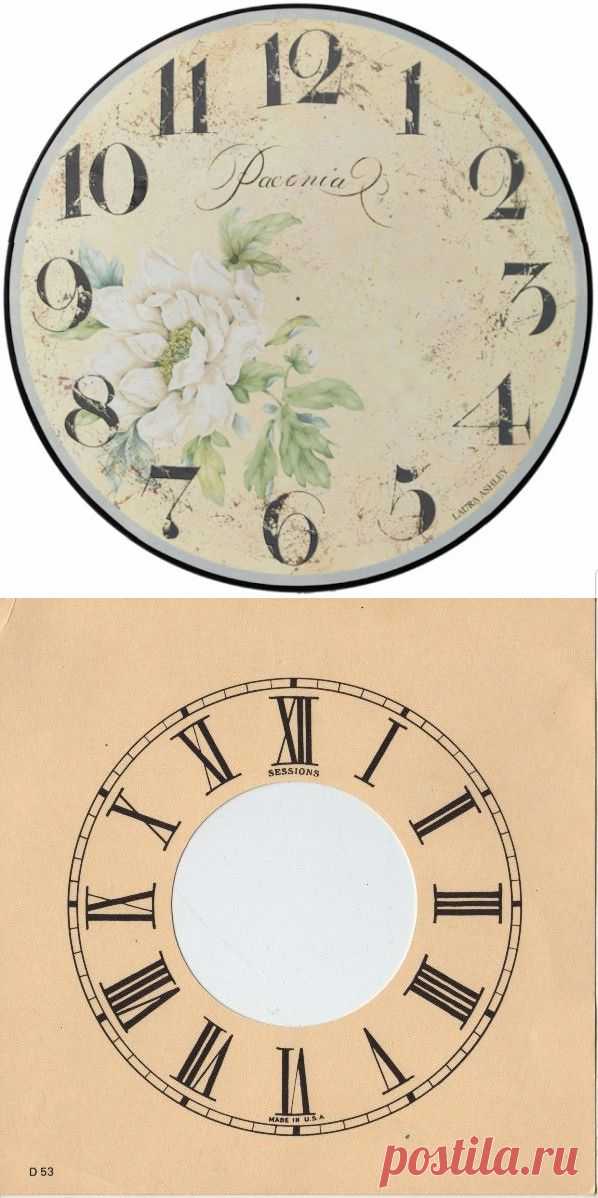 Циферблаты часов для творчества