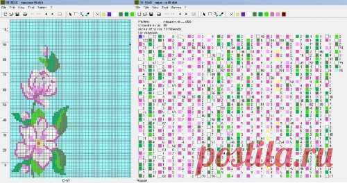 Флора : формат dbb и jbb : Схемы для вязаных чехлов для телефонов и сумочек : Файлы : jbead
