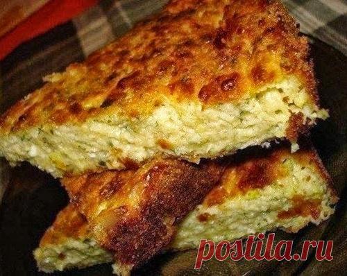 Запеканка из кабачков с сыром.