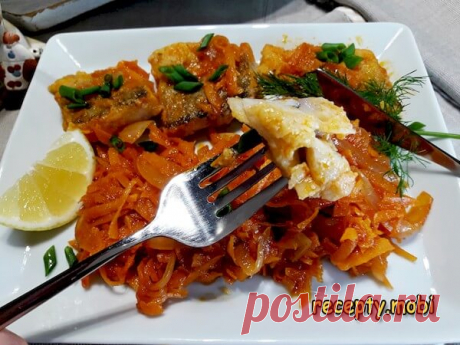 Рыба под маринадом из моркови и лука