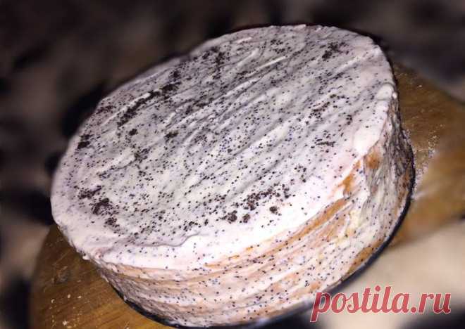 Бисквитный торт,с заварным кремом и маком👍🏻 - пошаговый рецепт с фото. Автор рецепта Марина 🏃‍♂️ . - Cookpad