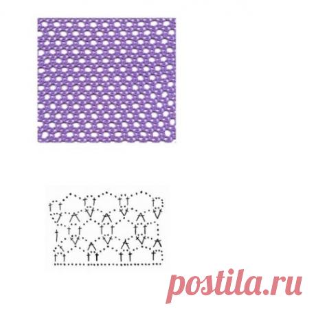 Узоры "сеточка " крючком.
