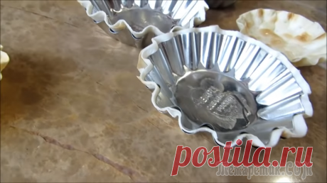 Закусочные тарталетки "Новогодний снежок"