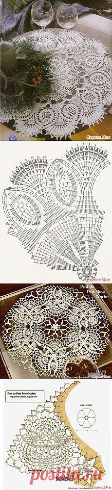 ВЯЗАНИЕ. 
2. Beautiful napkins - Knitting - Country Mom  |  Pinterest • Всемирный каталог идей