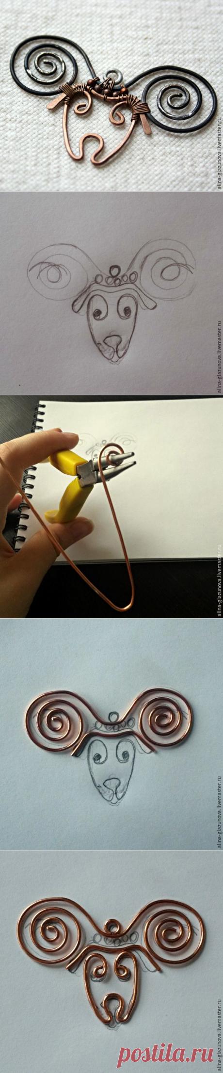 Создаем кулон «Овен» из меди и олова - Ярмарка Мастеров - ручная работа, handmade