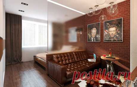NEW дизайн комнаты 18 кв м спальни гостиной, фото из 94 примеров