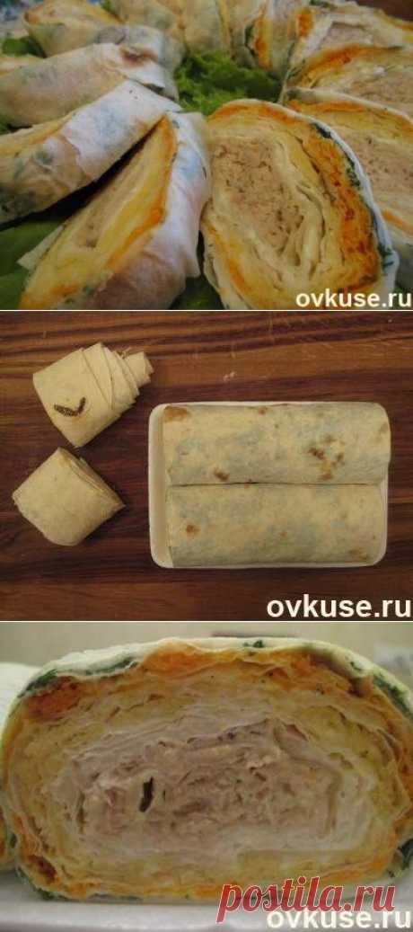 Рулет из лаваша &quot;Эпидемия&quot;. Очень вкусно! &quot;Пошаговые&quot; фото приготовления - Простые рецепты Овкусе.ру