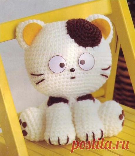 вязаный котенок