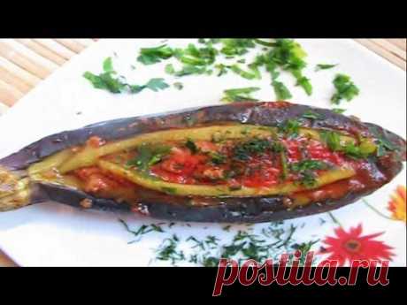 Karnıyarık. Карныярык - баклажаны с мясным фаршем. Турецкая кухня.