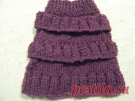 Poncho für Hund Stricken*Poncho Knitting for dog Dog Fashion Teil 1 Tutorial Handarbeit