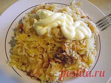 Рисовая каша с мясом и овощами | Рецепты моей мамы