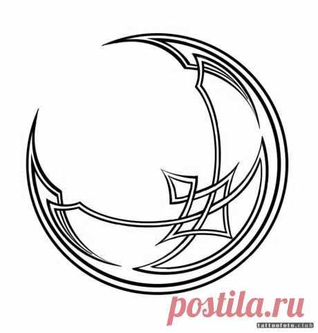Эскизы тату месяц — ТОП (Лучших Идей) и их значение