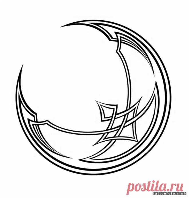 Эскизы тату месяц — ТОП (Лучших Идей) и их значение