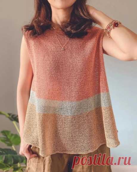 Пост на стене Описание нежного, воздушного летнего топа.#топ_женский@knit_needles, #топ_спицами@knit_needlesописание*Источник: https://vjazhi.ru/vyazanie-dlya-zhenshhin/topy/raskleshennyj-top-umbel.html