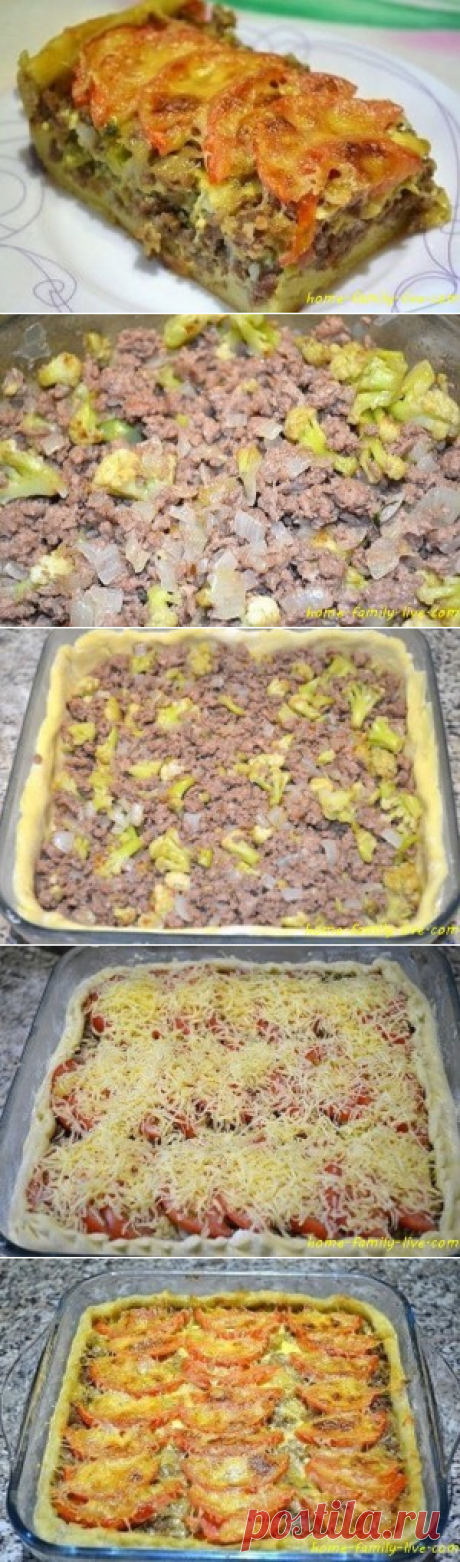 Мясной пирог из картофельного теста/Сайт с пошаговыми рецептами с фото для тех кто любит готовить