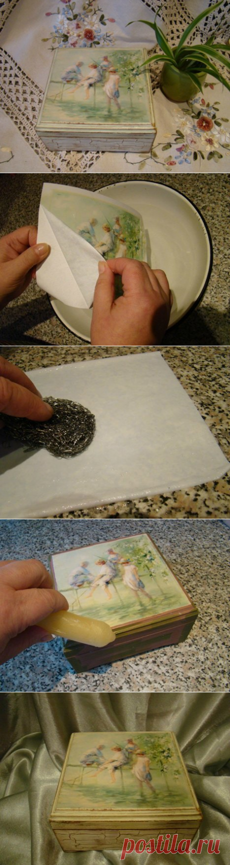 мастер-класс по декупажу.Декупаж с фотографией