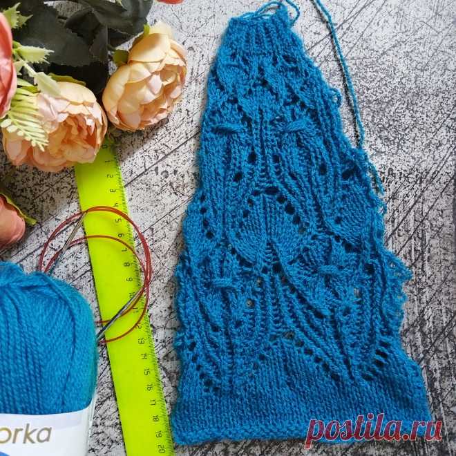 И не по кругу, и не поворотными рядами, как связать такой образец - а также первое впечатление от пряжи Пехорка Ангорская теплая | Вязалушка | Дзен
