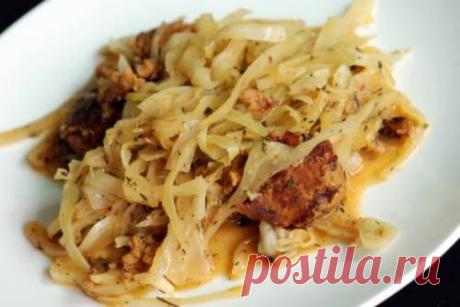 Тушеная капуста с мясом / Простые рецепты