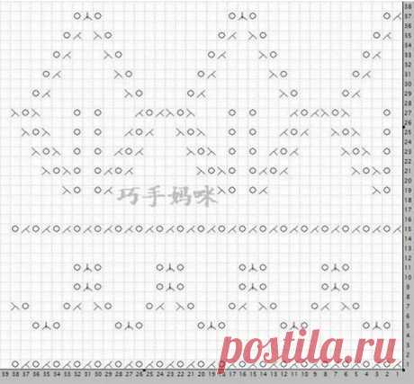 Узор для туники спицами