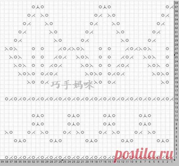 Узор для туники спицами
