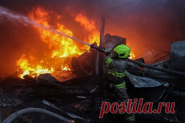 В Харькове начался сильный пожар