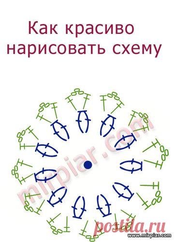 Как красиво нарисовать схему для вязания крючком с помощью специального шрифта - Техники Мастер-классы Уроки - Ручная работа Мода Дизайн Декор Переделки Уроки - Каталог статей - 