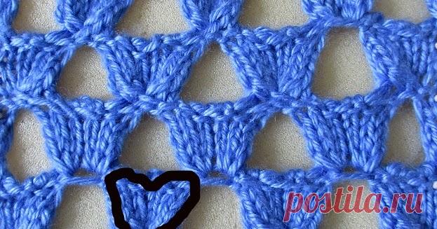 Модификация спицевых узоров с длинными протяжками (или супер-вытянутыми петлями,часть3)  На днях мне не спалось всю ночь, даже непонятно-почему? Всю ночь смотрела фильмы по компьютеру, а заодно сочинялa узоры.  Получился один уз...