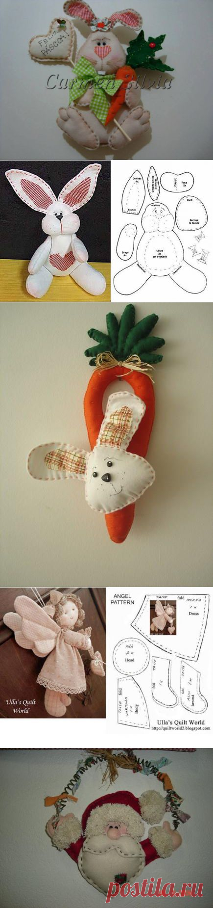 Новогодние игрушки с выкройками и проч. - Рукоделие
