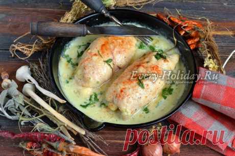 Рулет «Кордон Блю» с кремом бешамель, потрясающе вкусный рецепт