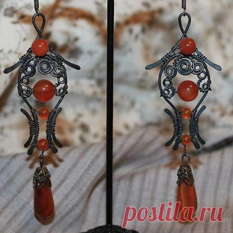 #cooperjewelry #серьги #сердолик #хендмейд #art🎨 #wirewrapped #wirewrap #healthylifestyle #hendmadejewelry #naturalstone #cooperjewelry #indiedesigner #instagram #interiordesign #instagood #instagramhub #naturalstone #style